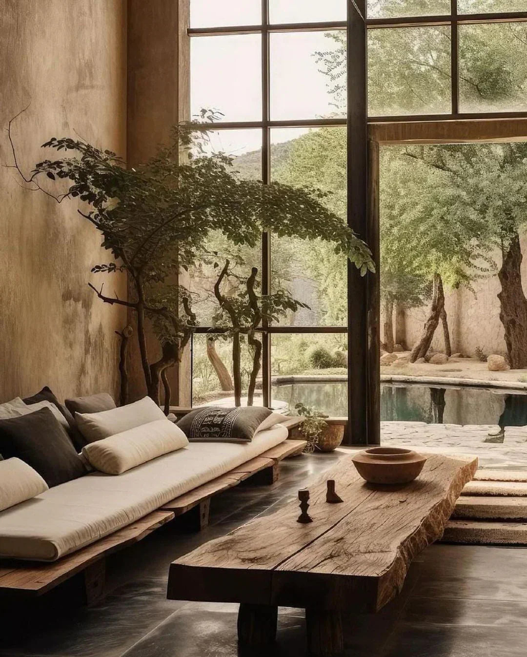 statechanged illustration of environmental cues—like natural light, greenery, lighting and space design—that support nervous system wellness